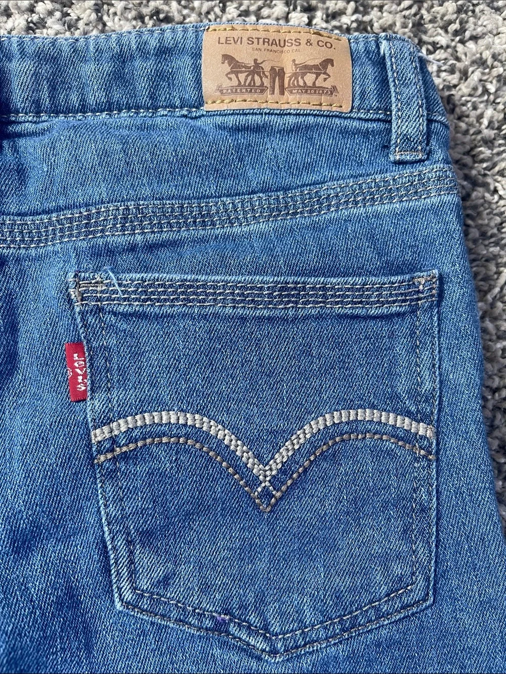 Girls Levis Denim Leggings girls size 14 regular adjustable waist skinny jeans